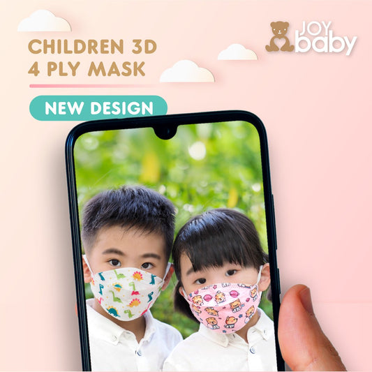 [MIN SPEND 5PCS FOR WHOLESALE PRICE] Joybaby KF94 Disposable children mask (10pcs)(4ply)(1-12yo)(99% PFE & 95% BFE)csr
