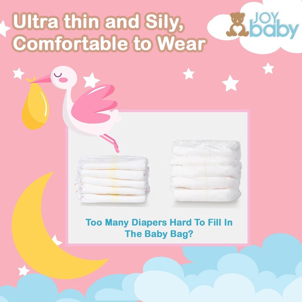 [New Promo] JOYBABY Soft Thin and Breathable Diapers Dry Pants Standard (L/XL/XXL/XXXL), Tape(S/M)