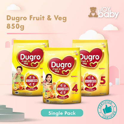 [Wholesale] Dumex Dugro Fruit & Veg Milk Formula (stage 3/4/5)(850g)