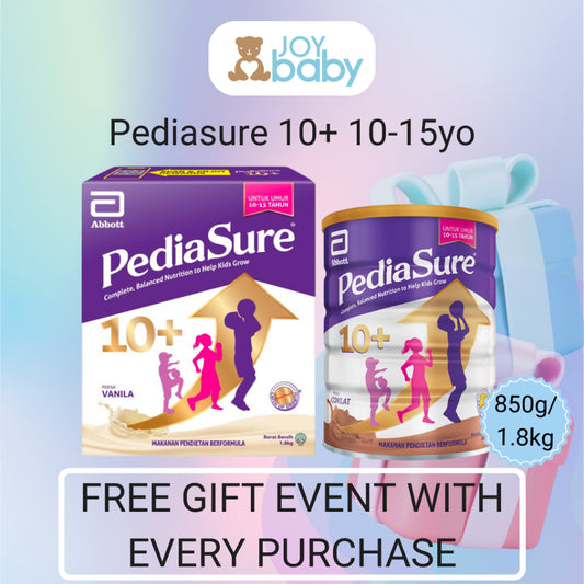 [Free Gift Event] Pediasure 10+ Vanilla/Chocolate 850g/1.8kg (Scientifically designed for 10-15 years)