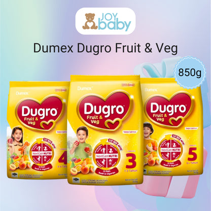[Wholesale] Dumex Dugro Fruit & Veg Milk Formula (stage 3/4/5)(850g)