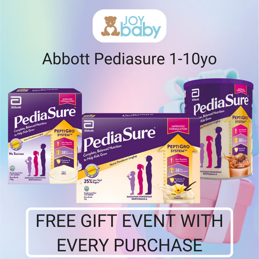 [Free Gift Event] PediaSure OptiHeight Original/Vanilla/Chocolate (1.6kg Tin)(1.8/3kg Refill,4.2kg)