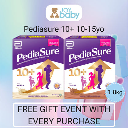 [Free Gift Event] Pediasure 10+ Vanilla/Chocolate 850g/1.8kg (Scientifically designed for 10-15 years)