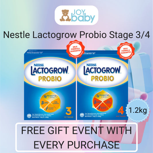 [Wholesale][NEW PACKAGING] Nestle Lactogrow Milk Formula (1.2kg refill)(Stage 3/4)