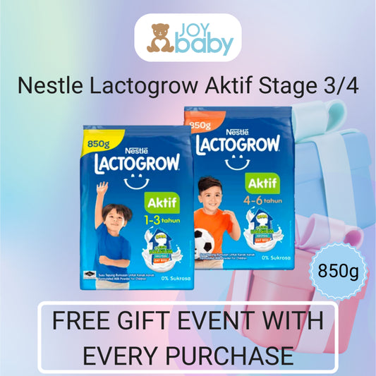 [Free Gift Event] Lactogrow Aktif Milk Formula 850g