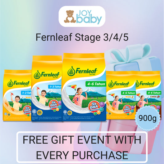 [Wholesale] Fernleaf Formulated Milk Powder Age 1-3/4-5 Original/Chocolate/Honey 900g